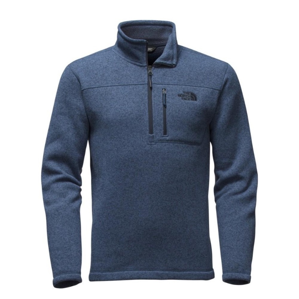 The North Face Men's Heather Blue Fleece Pullover